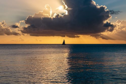 ocean sunset atlantic ocean barbados