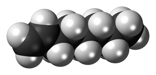 octene spacefill alkene