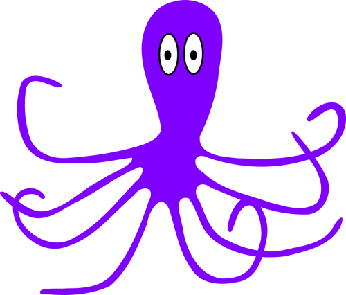 octopus purple eight