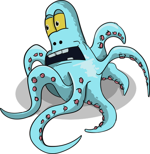 octopus  character  cartoon