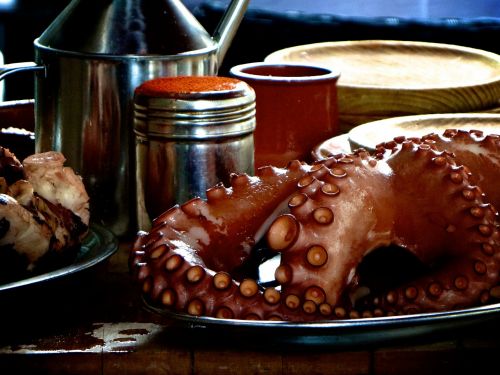 octopus paprika oil