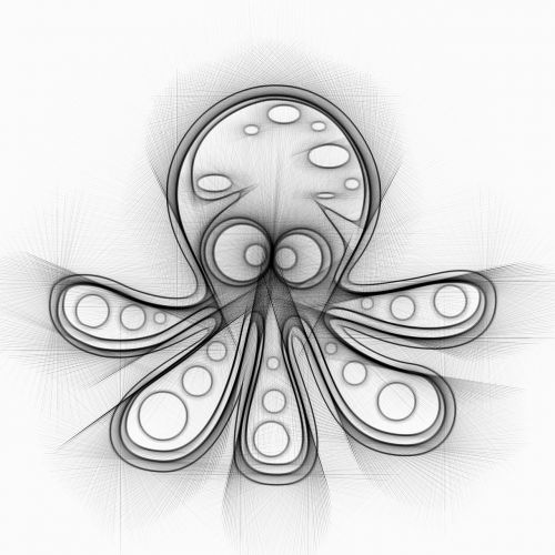 octopus animal drawing