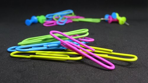 office  paper clips  metal