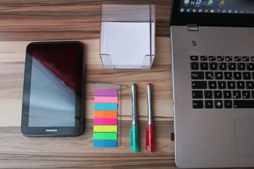 office tablet laptop