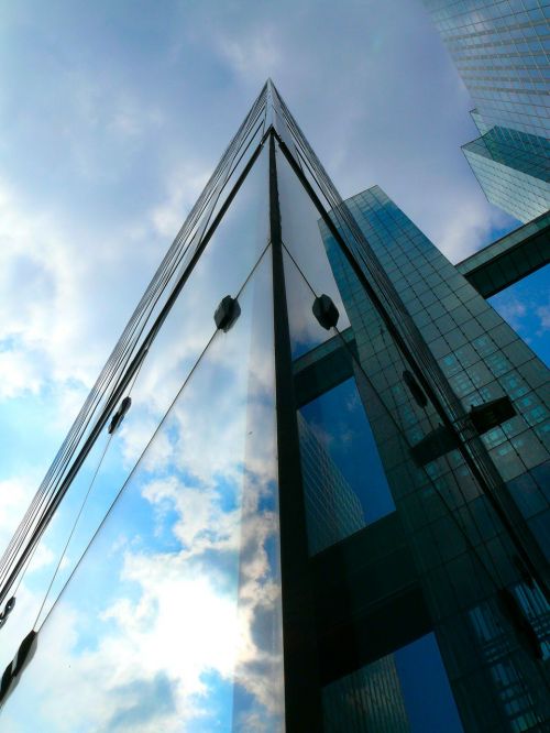 office building glass facade