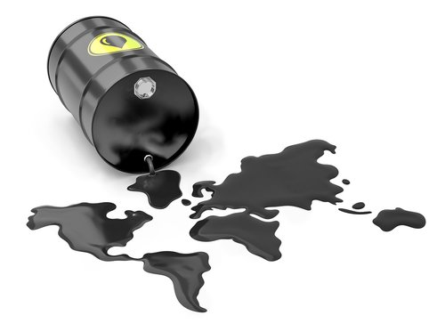 oil  barrel  world map
