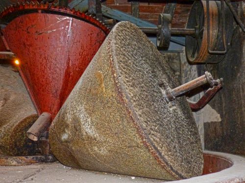 oil mill millstone grind