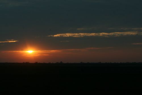 Oklahoma Sunset Wheat Plains