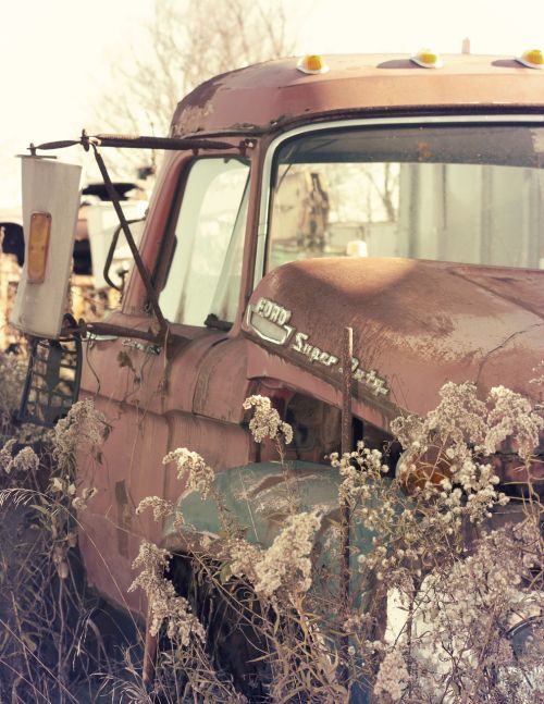old car wreck