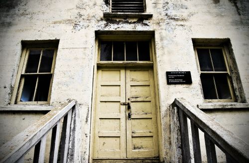 old school house door
