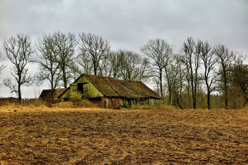 old barn landscape