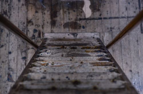 old wood stairs