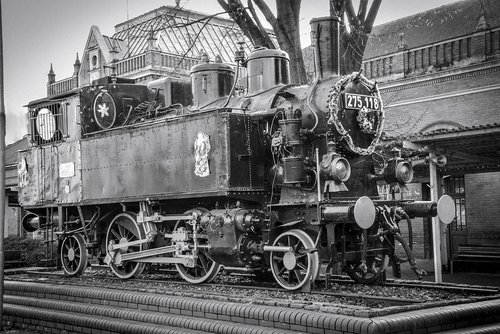 old  locomotive  steam engine
