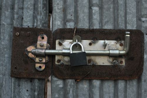 old lock metal