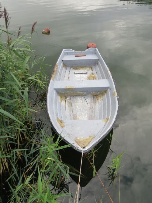 old boat boat lake