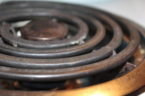 old burner  stove  heating element
