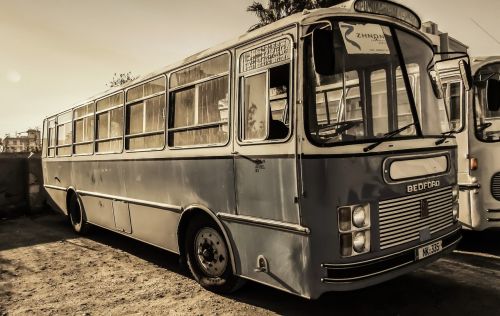 old bus antique vintage
