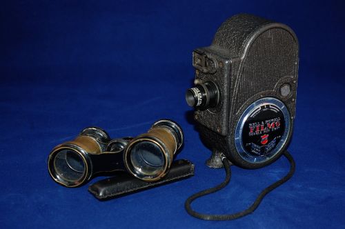old camera binoculars old
