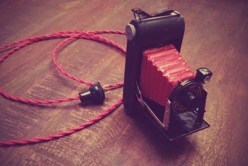 old camera camera lamp red camera