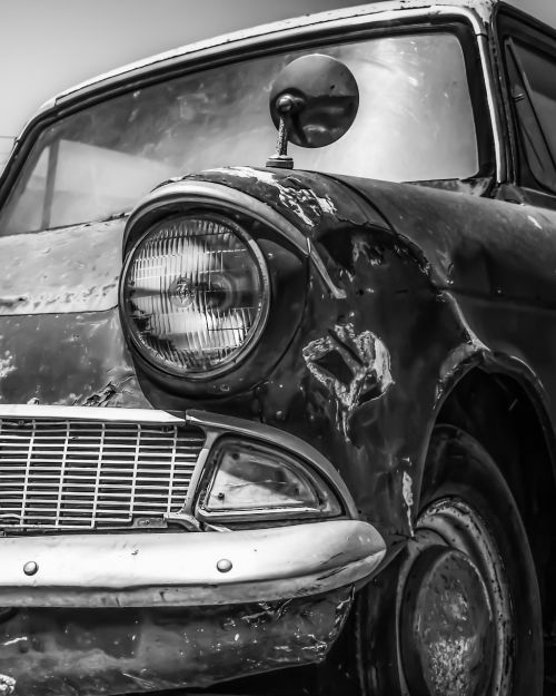 old car rusty vehicle