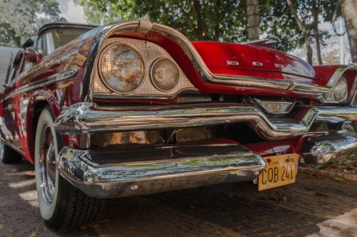 old car red old vehicle