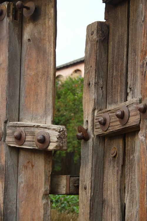 old door wooden door gate