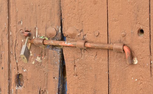 old door  bolt  wood
