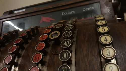 old-fashioned cash register