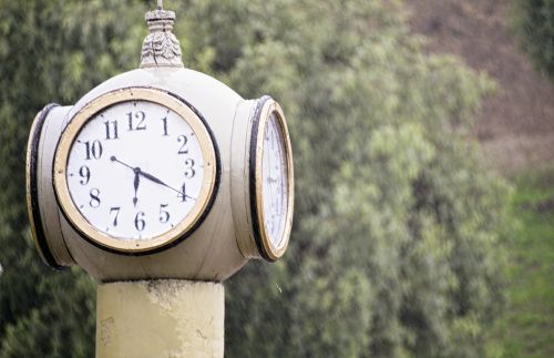 Old Fashioned Outdoor Clock