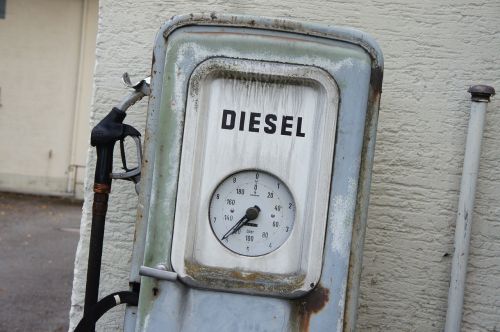old gas pump diesel gas pump
