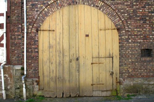 old gate old door wall