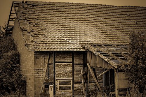 old house barn field barn