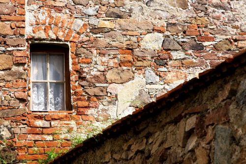 old house window old wall