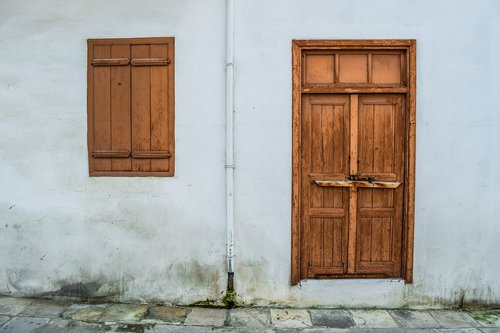 old house  facade  door