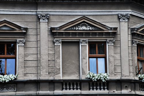 old house  window  facade