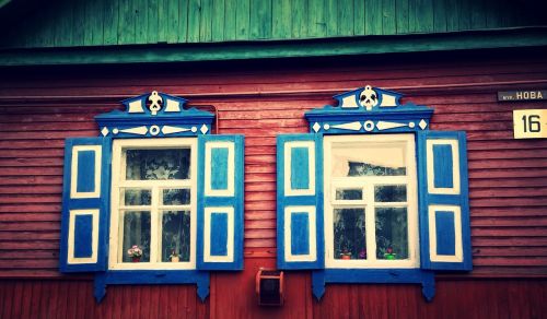 old house retro window