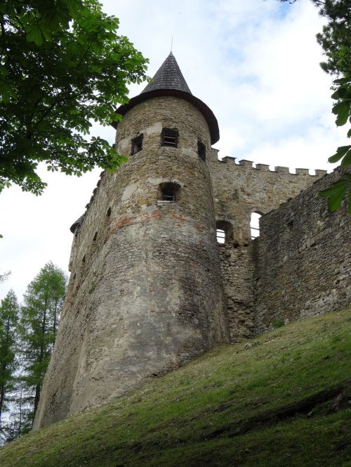 old lubovnia castle the ruins of the