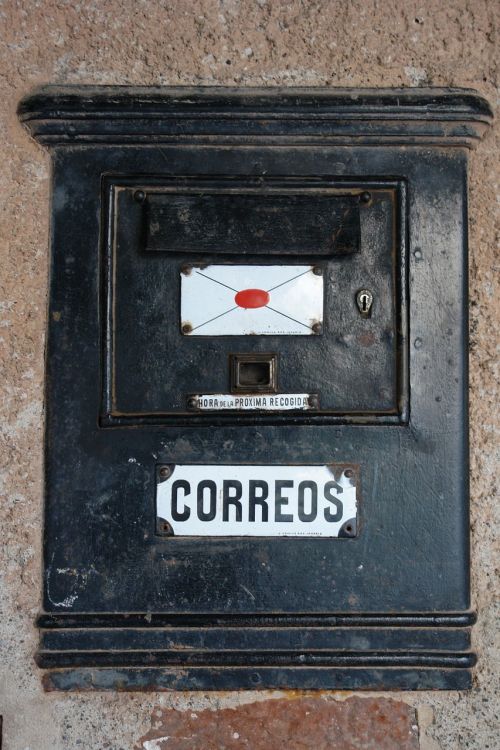old mailbox post vintage retro