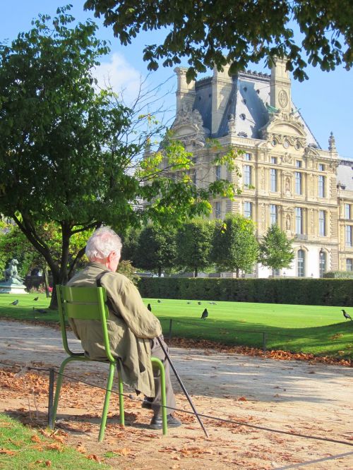 old man louvre palace pavillon de marsan