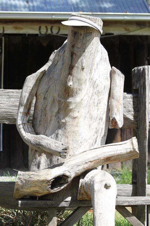 old-man sculpture carving