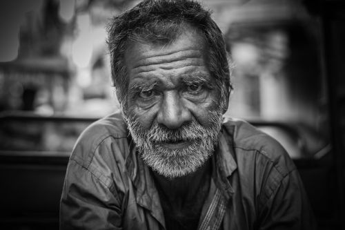 old man portrait street
