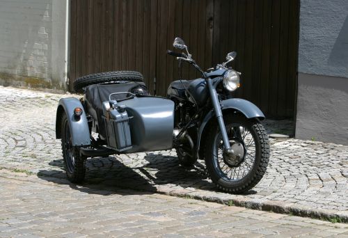 old motorcycle bmw sidecar