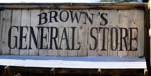 Old &quot;General Store&quot; Sign