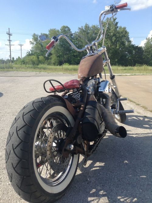 old school chopper motorcycle