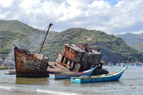 old ship boats sea