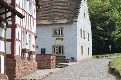 historic center  truss  fachwerkhaus