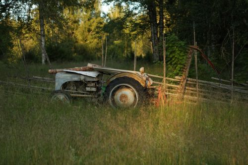 old tractor tractor agriculture