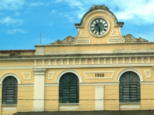 old train station station clock são carlos