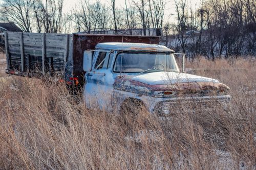 old truck rusty truck