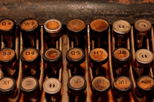 old typewriter typewriter retro